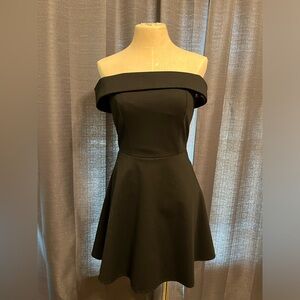 Black off the shoulder dress